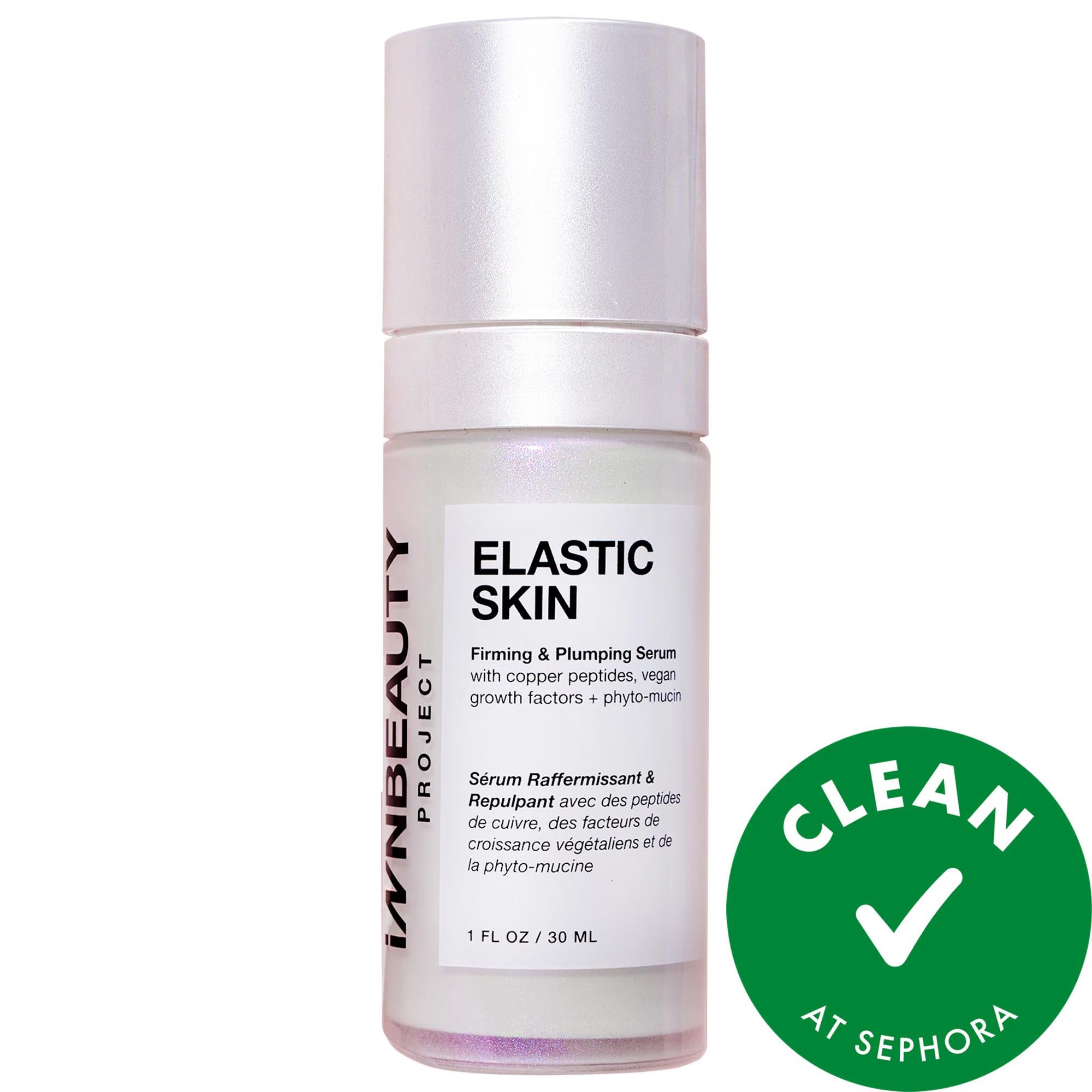 iNNBEAUTY PROJECT Elastic Skin Firming & Plumping Vegan Growth Factor Serum with Copper Peptides - Anti-Aging, Hydrating, Vegan Skincare