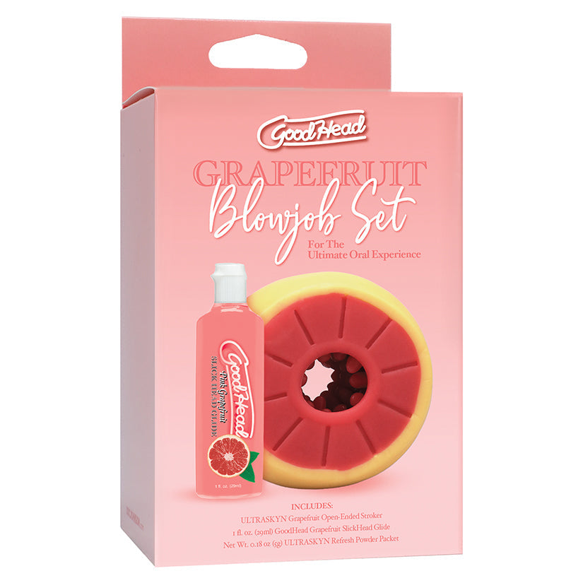 Love Spark Cove | Intimate Apparel, Pleasure Shop & Free Shipping GoodHead Grapefruit Blowjob Set — main product shot