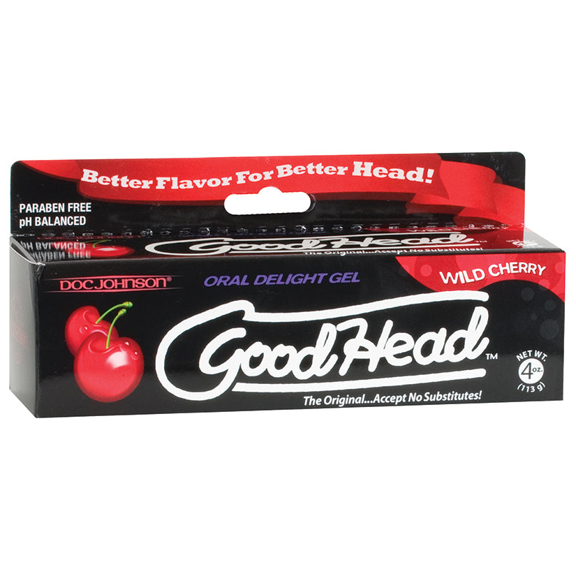 Love Spark Cove | Intimate Apparel, Pleasure Shop & Free Shipping GoodHead Oral Delight Gel-Wild Cherry 4oz — main product sh