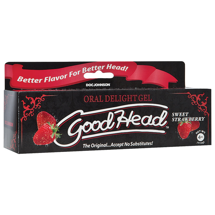 Love Spark Cove | Intimate Apparel, Pleasure Shop & Free Shipping GoodHead Oral Delight Gel-Sweet Strawberry 4oz — main produ