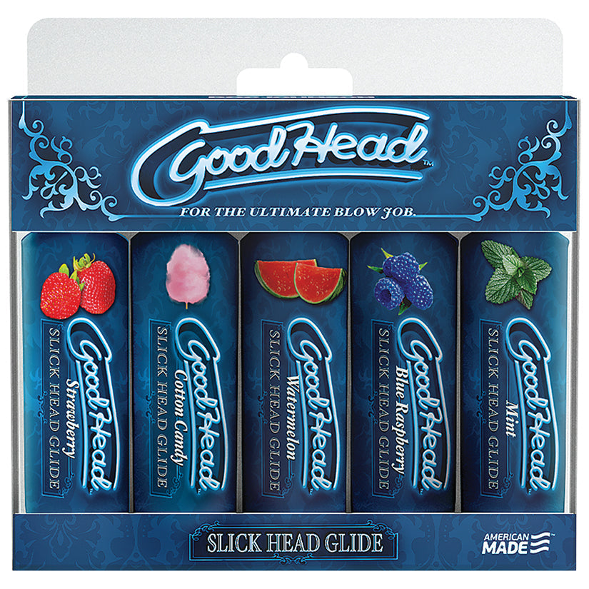 Love Spark Cove | Intimate Apparel, Pleasure Shop & Free Shipping GoodHead Slick Head Glide 5 Pack 1oz — main product shot