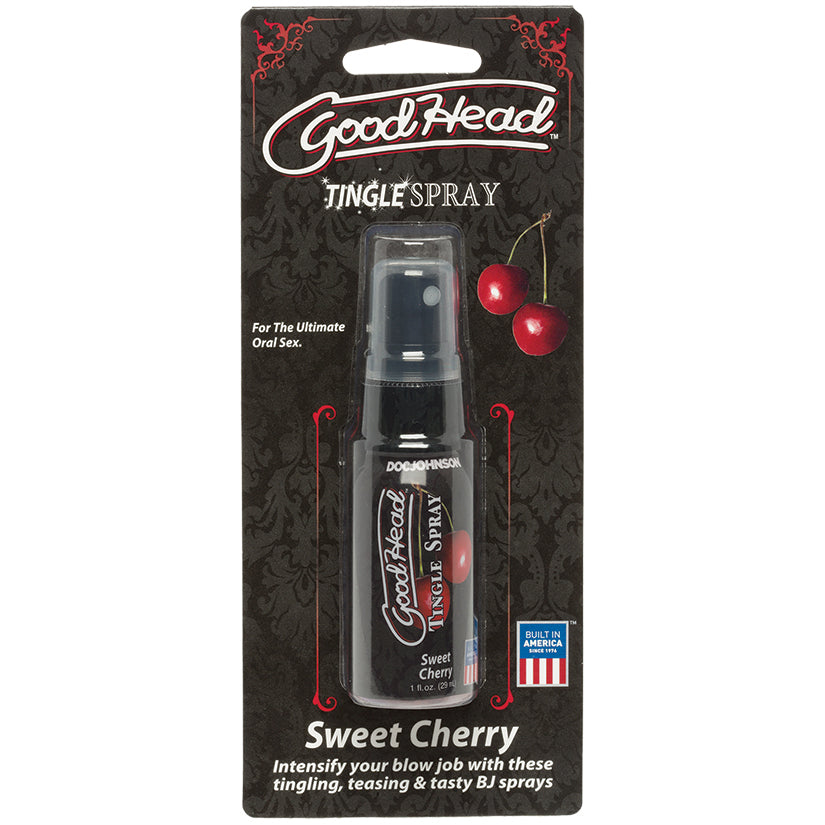 Love Spark Cove | Intimate Apparel, Pleasure Shop & Free Shipping GoodHead Tingle Spray-Sweet Cherry 1oz — main product shot