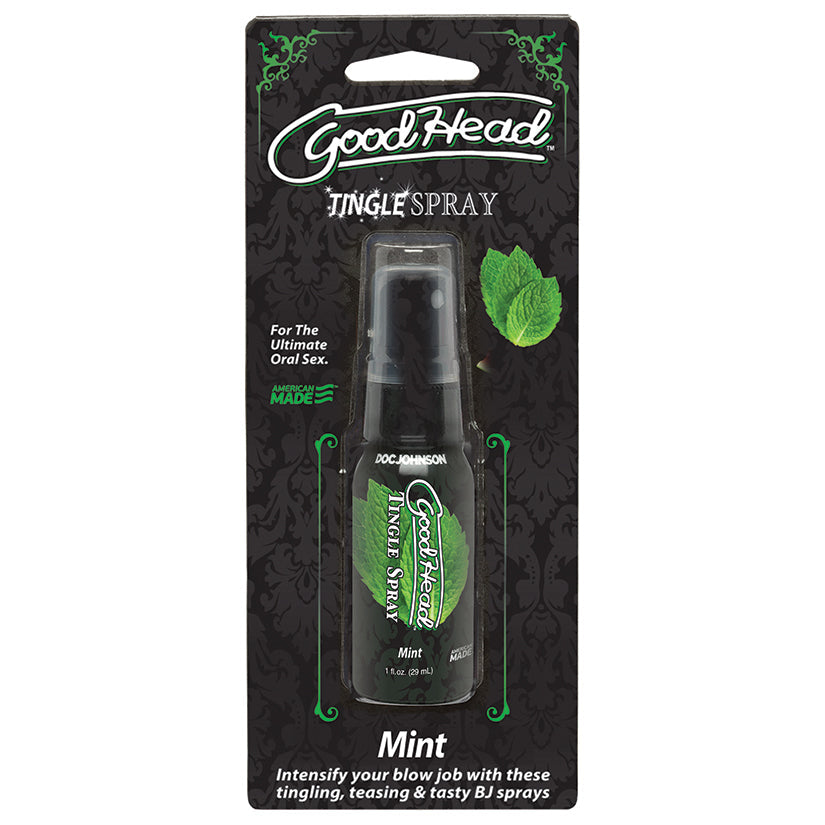 Love Spark Cove | Intimate Apparel, Pleasure Shop & Free Shipping GoodHead Tingle Spray-Mint 1oz — main product shot