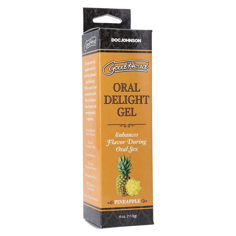 Love Spark Cove | Intimate Apparel, Pleasure Shop & Free Shipping GoodHead Oral Delight Gel-Pineapple 4oz — main product shot