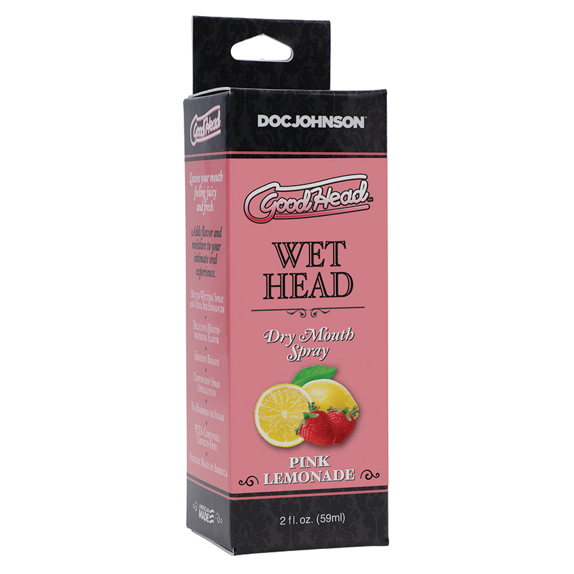 Love Spark Cove | Intimate Apparel, Pleasure Shop & Free Shipping GoodHead Wet Head Dry Mouth Spray-Pink Lemonade 2oz — main 