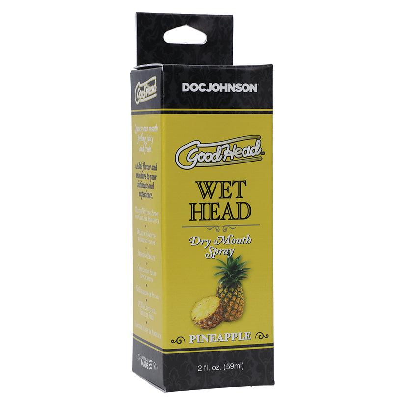 Love Spark Cove | Intimate Apparel, Pleasure Shop & Free Shipping GoodHead Wet Head Dry Mouth Spray-Pineapple 2oz — main prod