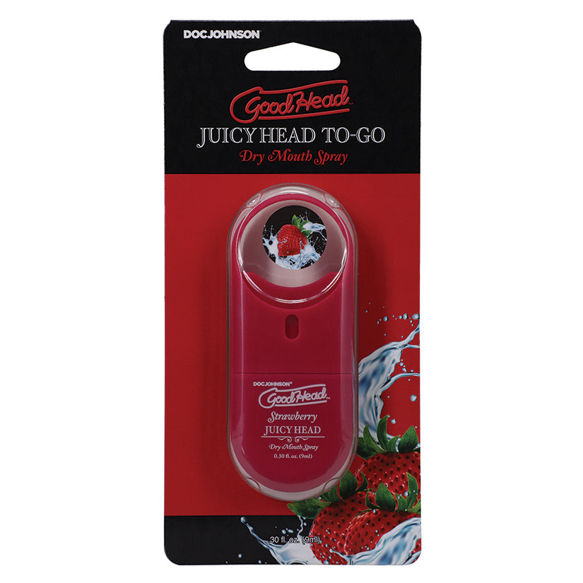 Love Spark Cove | Intimate Apparel, Pleasure Shop & Free Shipping GoodHead Juicy Head Dry Mouth Spray To Go-Strawberry 0.30oz