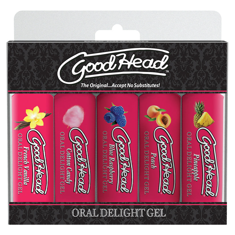 Love Spark Cove | Intimate Apparel, Pleasure Shop & Free Shipping GoodHead Oral Delight Gel-5 Pack 1oz — main product shot