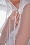 Elegant Beaded Wedding Veil-D205R – Bridal Port, view 9