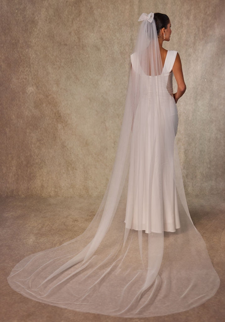 Elegant Bow Wedding Veil – Bridal Port, view 2