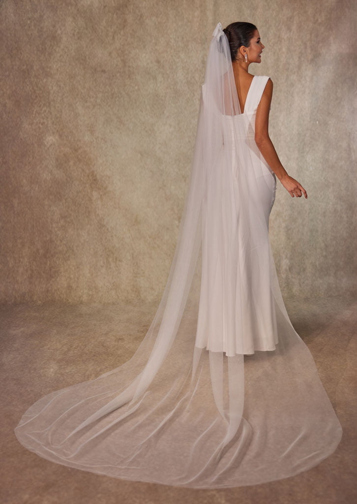 Elegant Bow Wedding Veil – Bridal Port, view 4