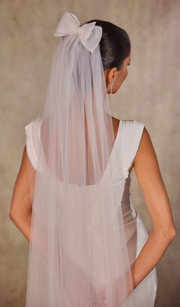 Elegant Bow Wedding Veil – Bridal Port, view 5