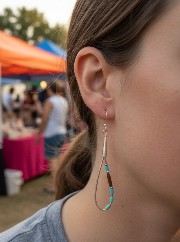 Just Neat Stuff Sterling silver loops — main product shot