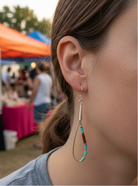 Sterling silver loops