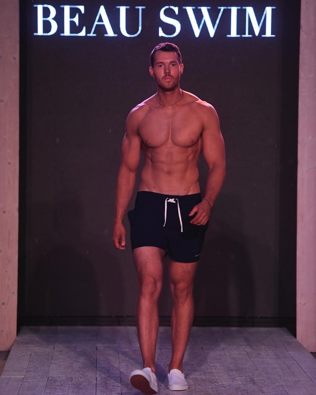 Beau Swim Laguna Shorts - Navy — main product shot