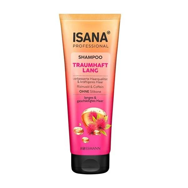 Isana Professional Shampoo for Long and Damaged Hair - Nourishing Argan Oil & Keratin Formula, 8.45 fl oz