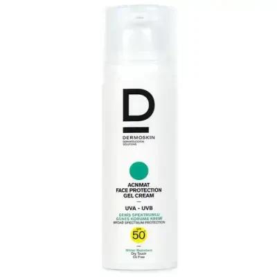 Dermoskin Acne Mat Face Protection Gel Cream Spf50+ - Non-Comedogenic Sunscreen with Moisturizing Benefits