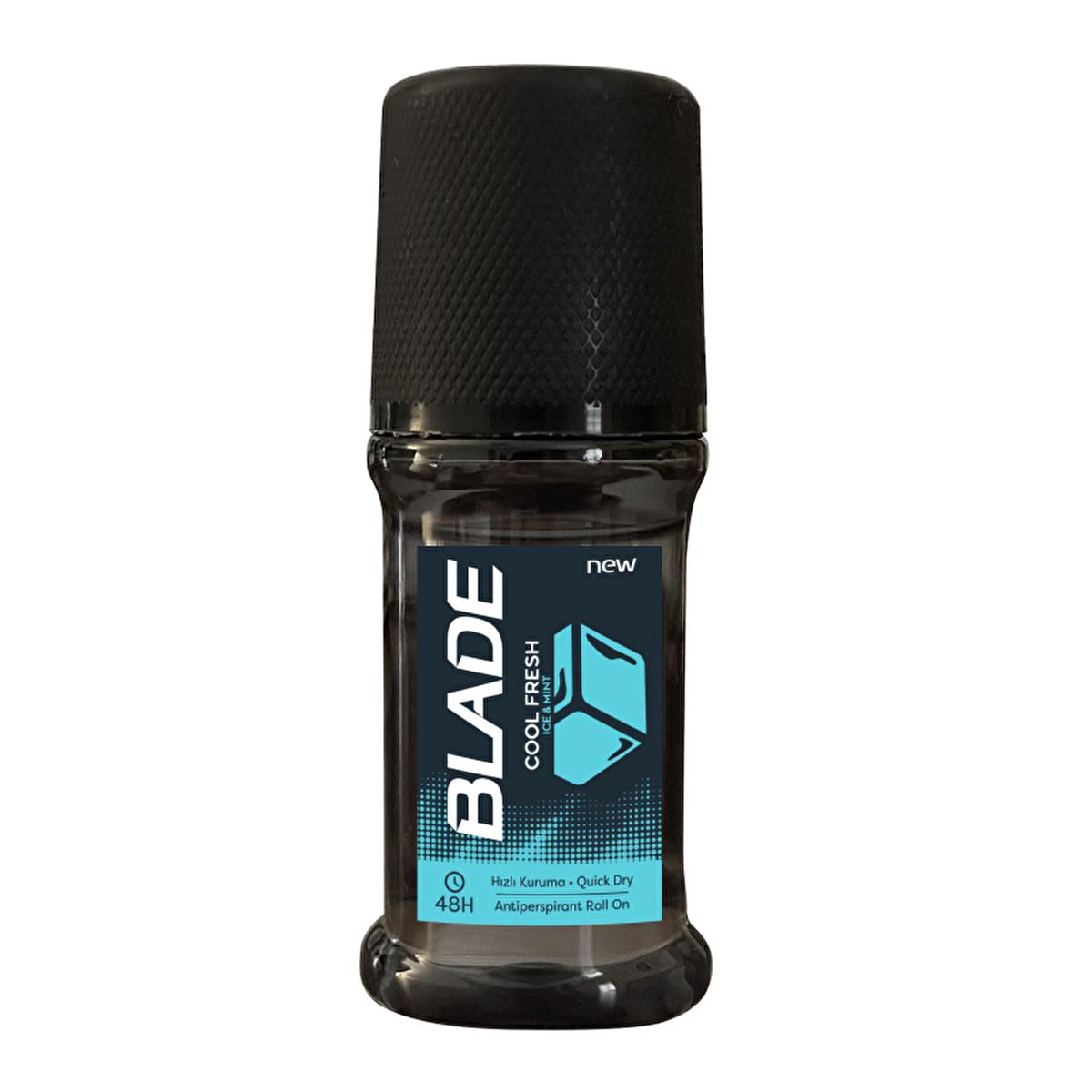 Blade Men's Deodorant Roll-On - 48-Hour Protection, Fresh Scent, Long-Lasting Deodorant for Men