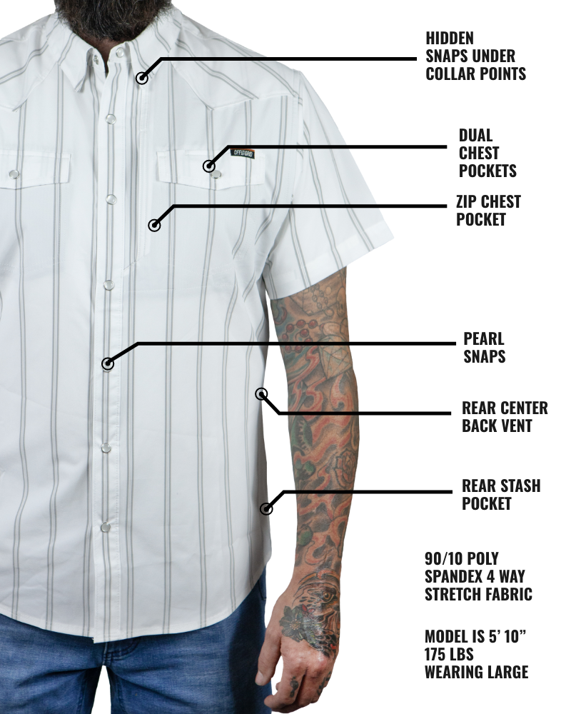 Off The Grid Surplus Daryll SS Shirt - White — side view