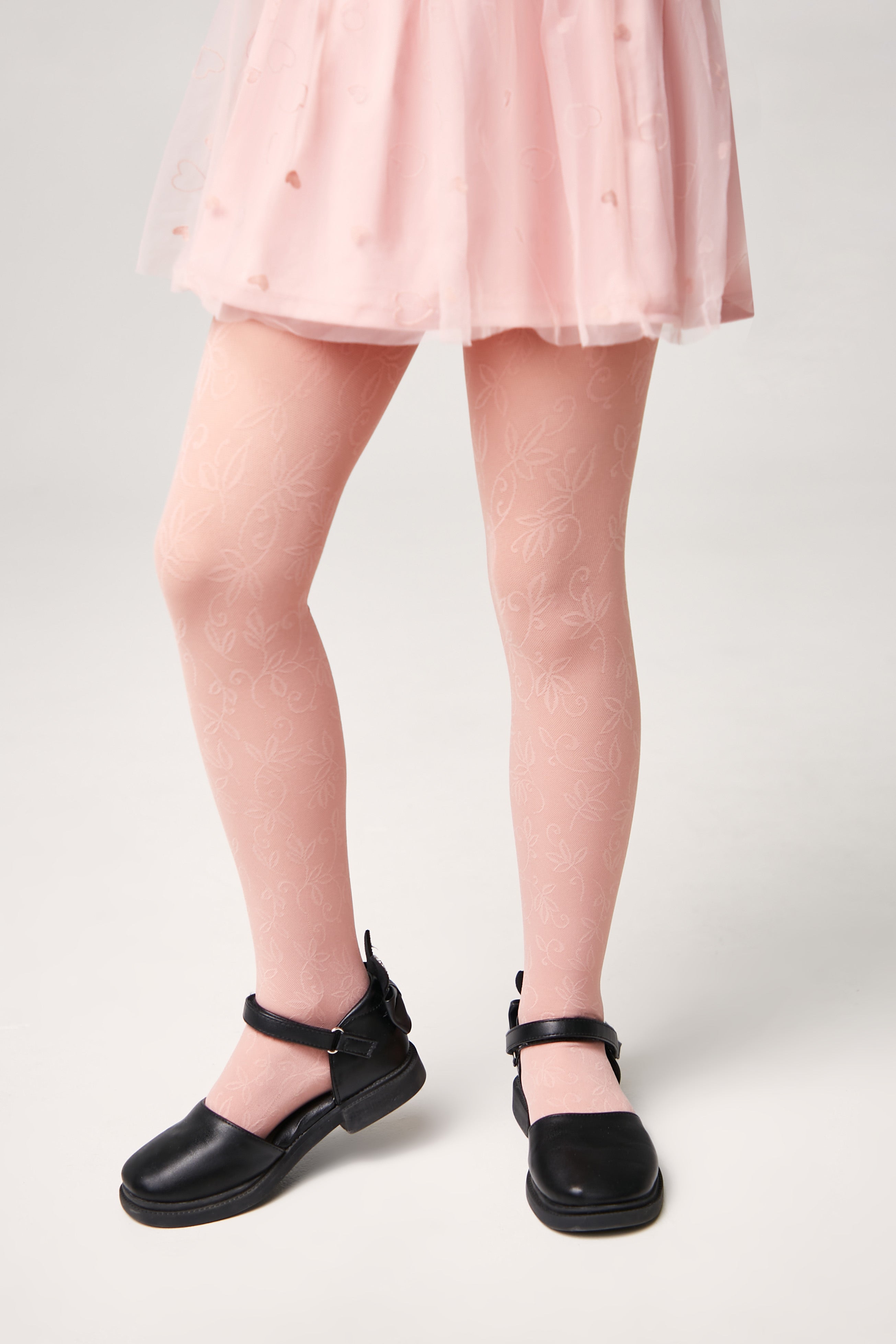 TheRanok.com Conte Tights for girls Ketty 40 Den - Floral Pattern — main product shot