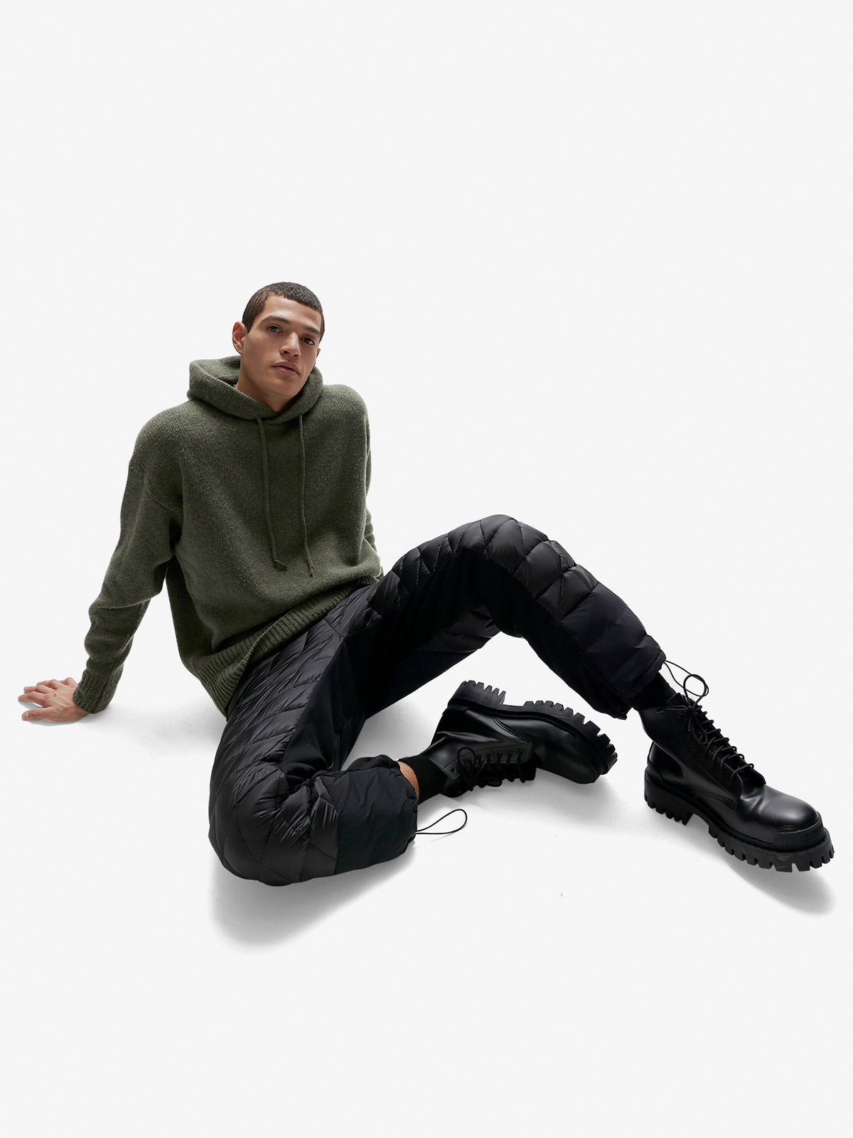 Holden Outerwear Hybrid Down Sweatpant - Black — lifestyle context
