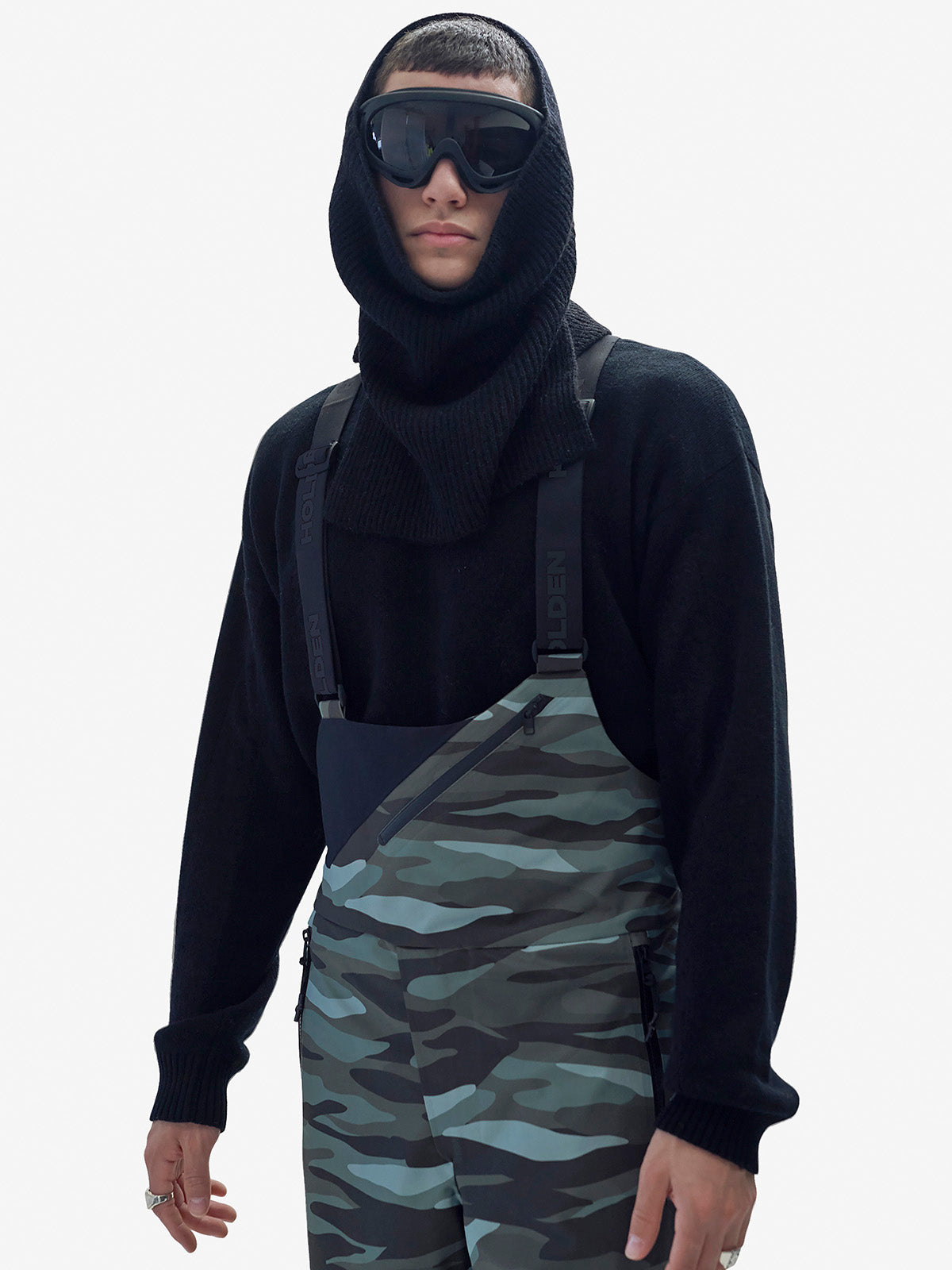 Holden Outerwear 2 Layers Powder Bib - Zea Camo — lifestyle context