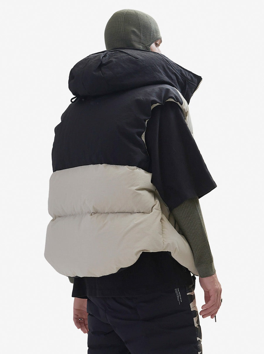 Holden Outerwear Hooded Down Vest - Canvas — detail close-up