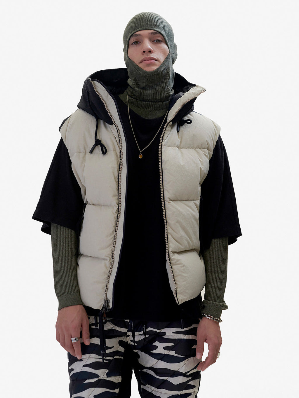 Holden Outerwear Hooded Down Vest - Canvas — main product shot