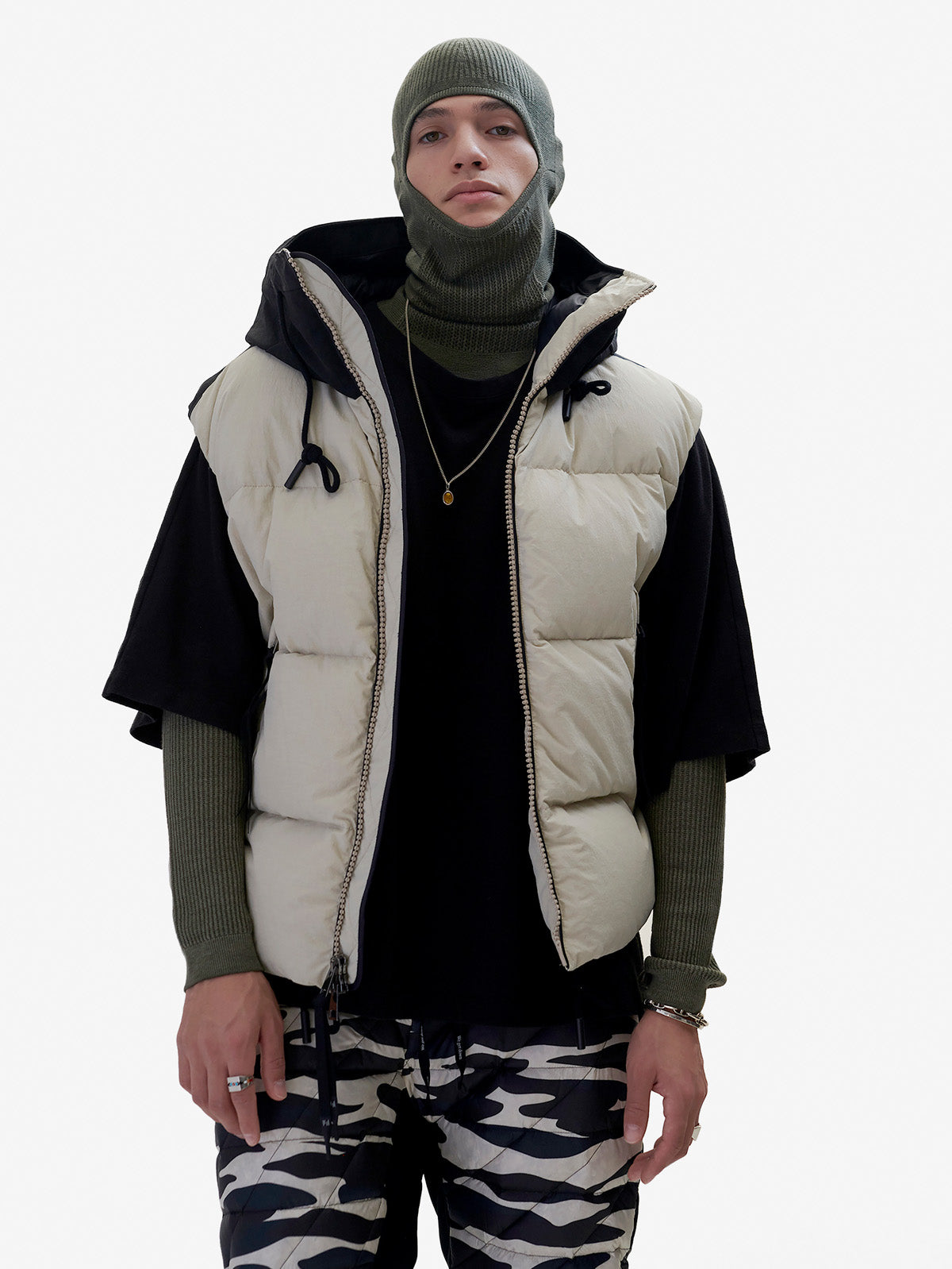 Holden Outerwear Hooded Down Vest - Canvas — main product shot
