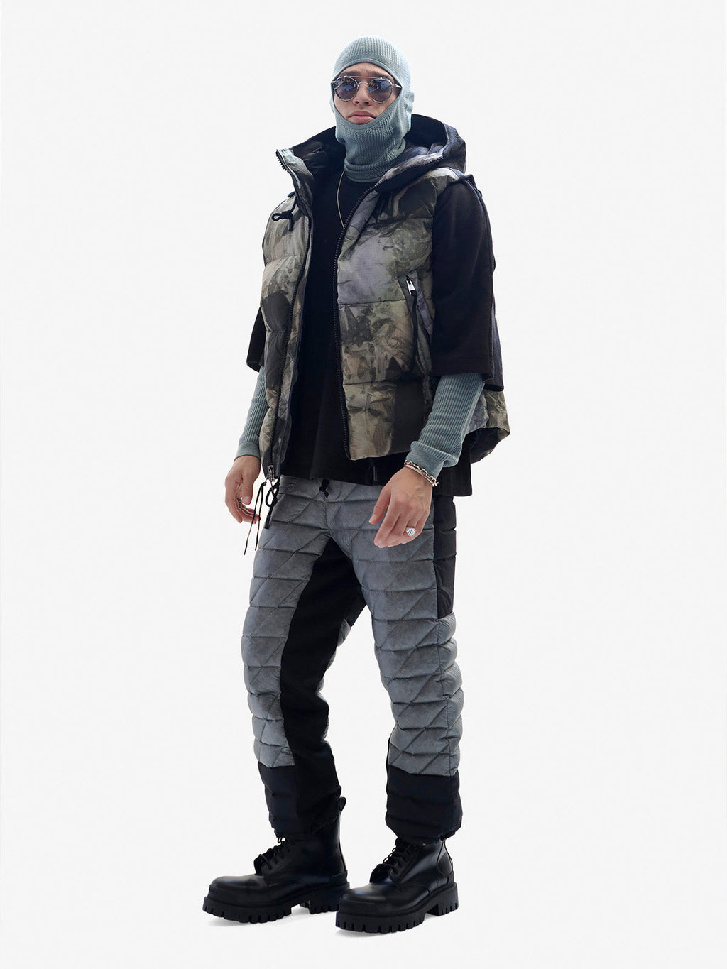 Holden Outerwear Hooded Down Vest - Rekall Tie — main product shot