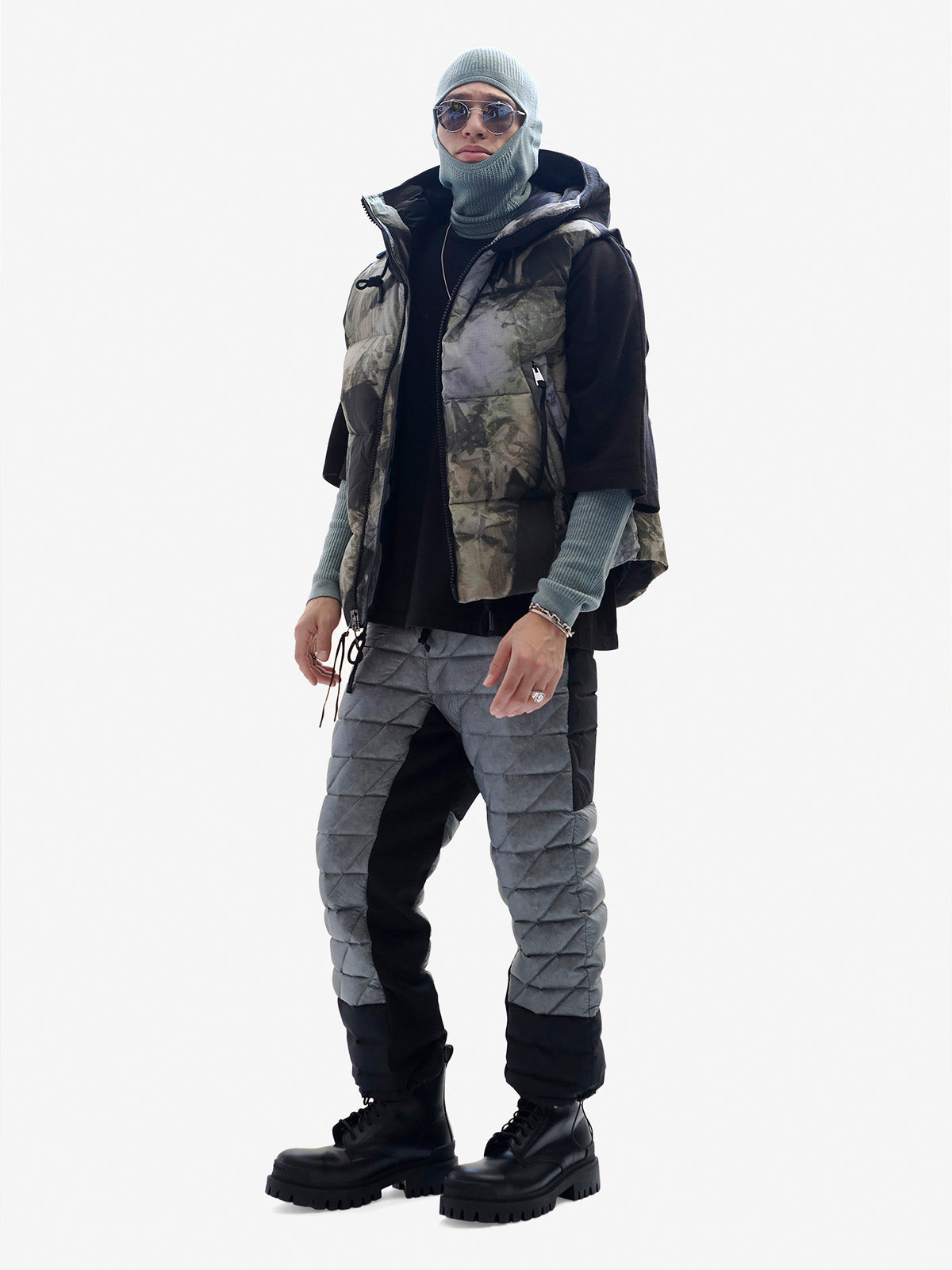 Holden Outerwear Hooded Down Vest - Rekall Tie — main product shot