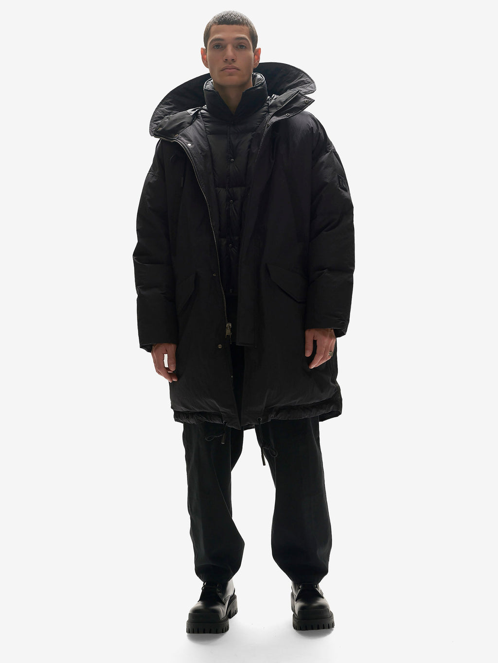 Holden Outerwear Long Down Puffer - Black — main product shot