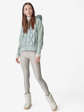 Down Zip Hoodie - Slate Gray