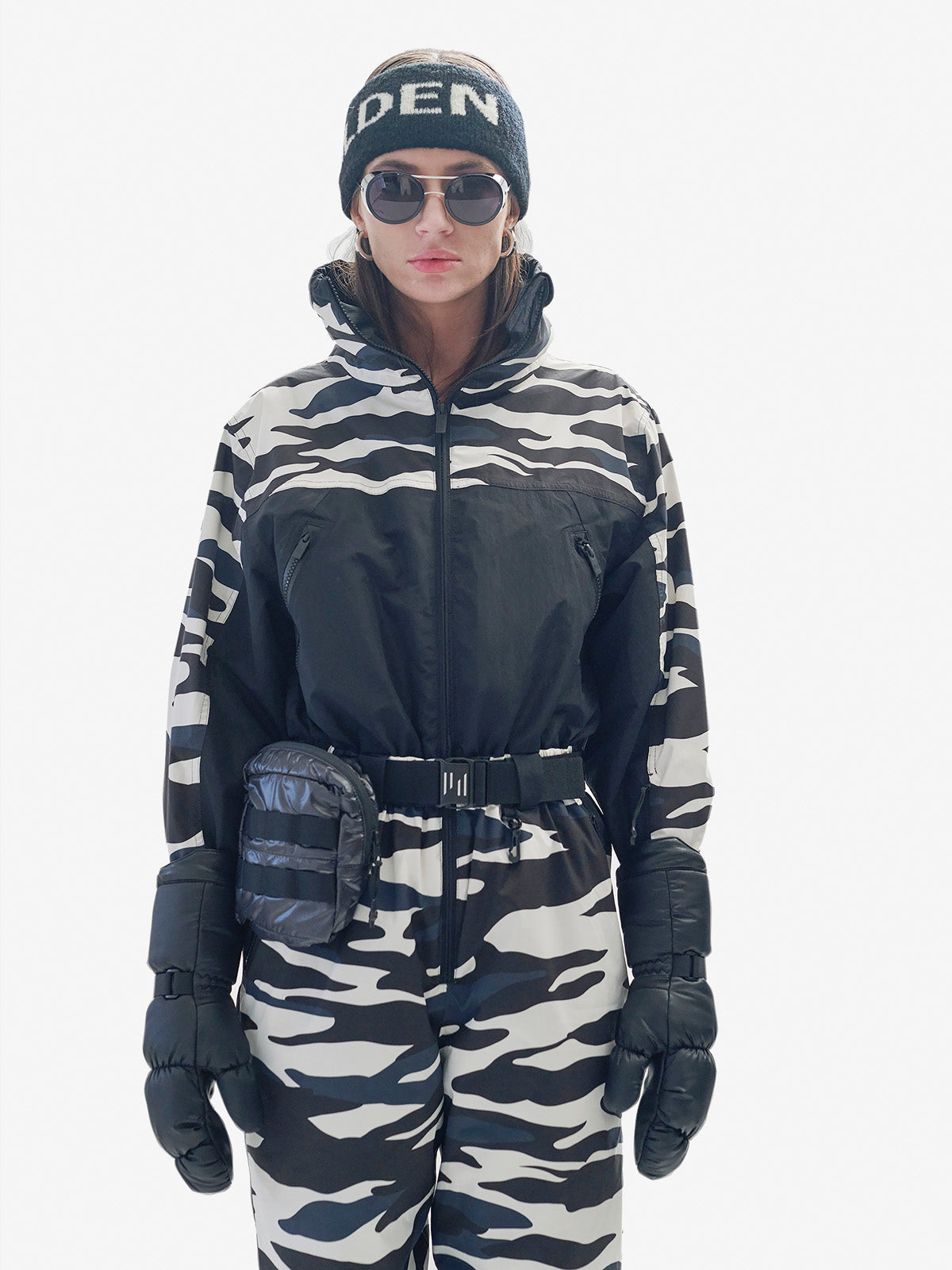 Holden Outerwear Powder Suit - Zebra — lifestyle context