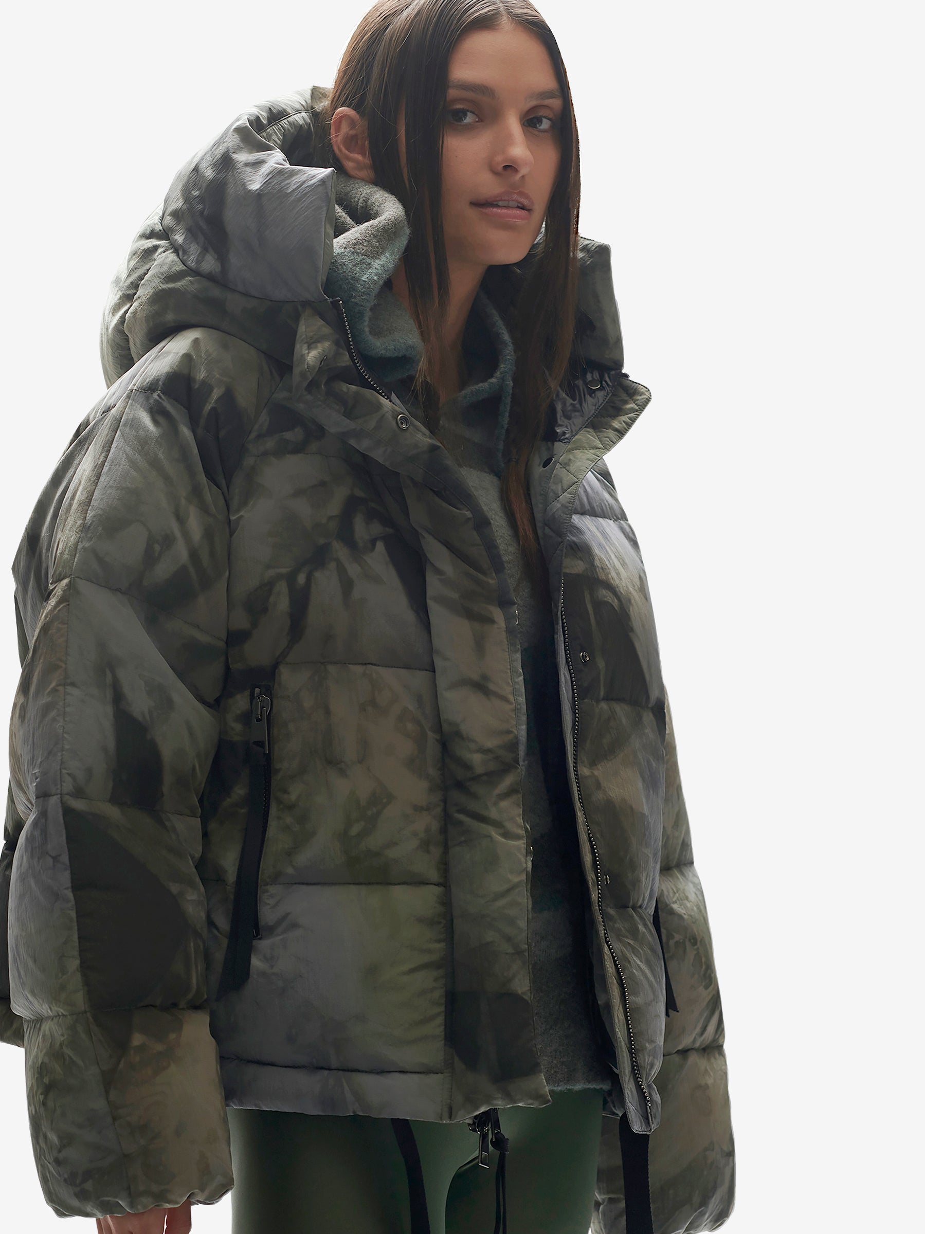 Holden Outerwear Short Down Puffer - Rekall Tie — lifestyle context