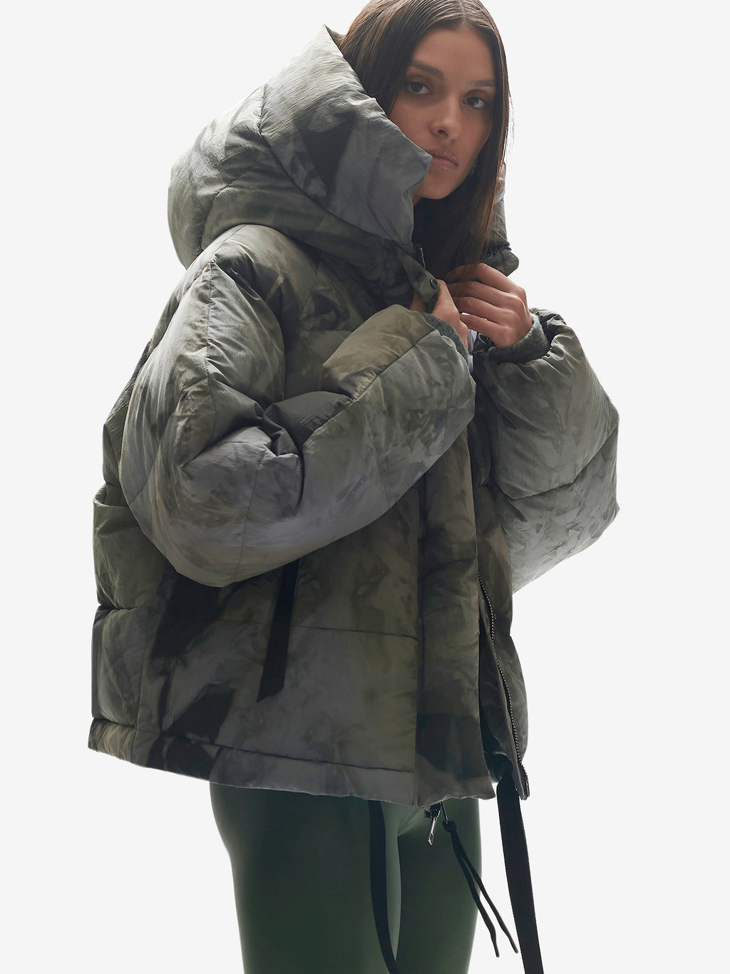 Holden Outerwear Short Down Puffer - Rekall Tie — main product shot