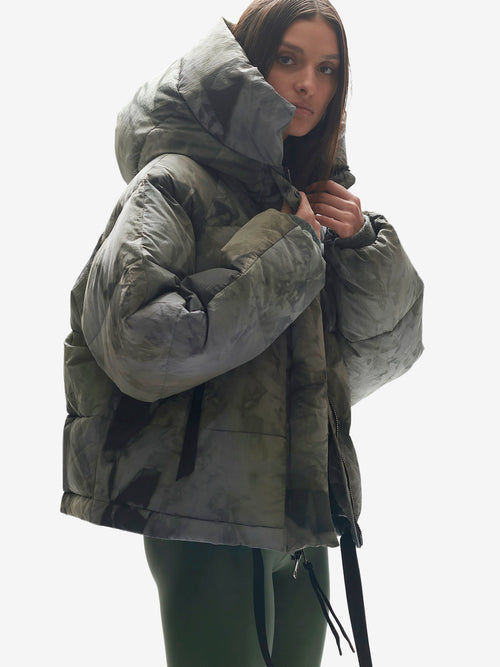 Holden Outerwear Short Down Puffer - Rekall Tie — main product shot