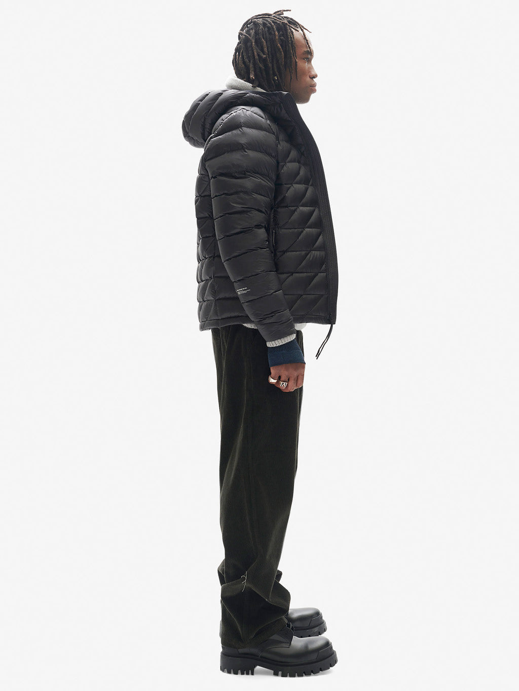 Holden Outerwear Packable Down Jacket - Black — detail close-up