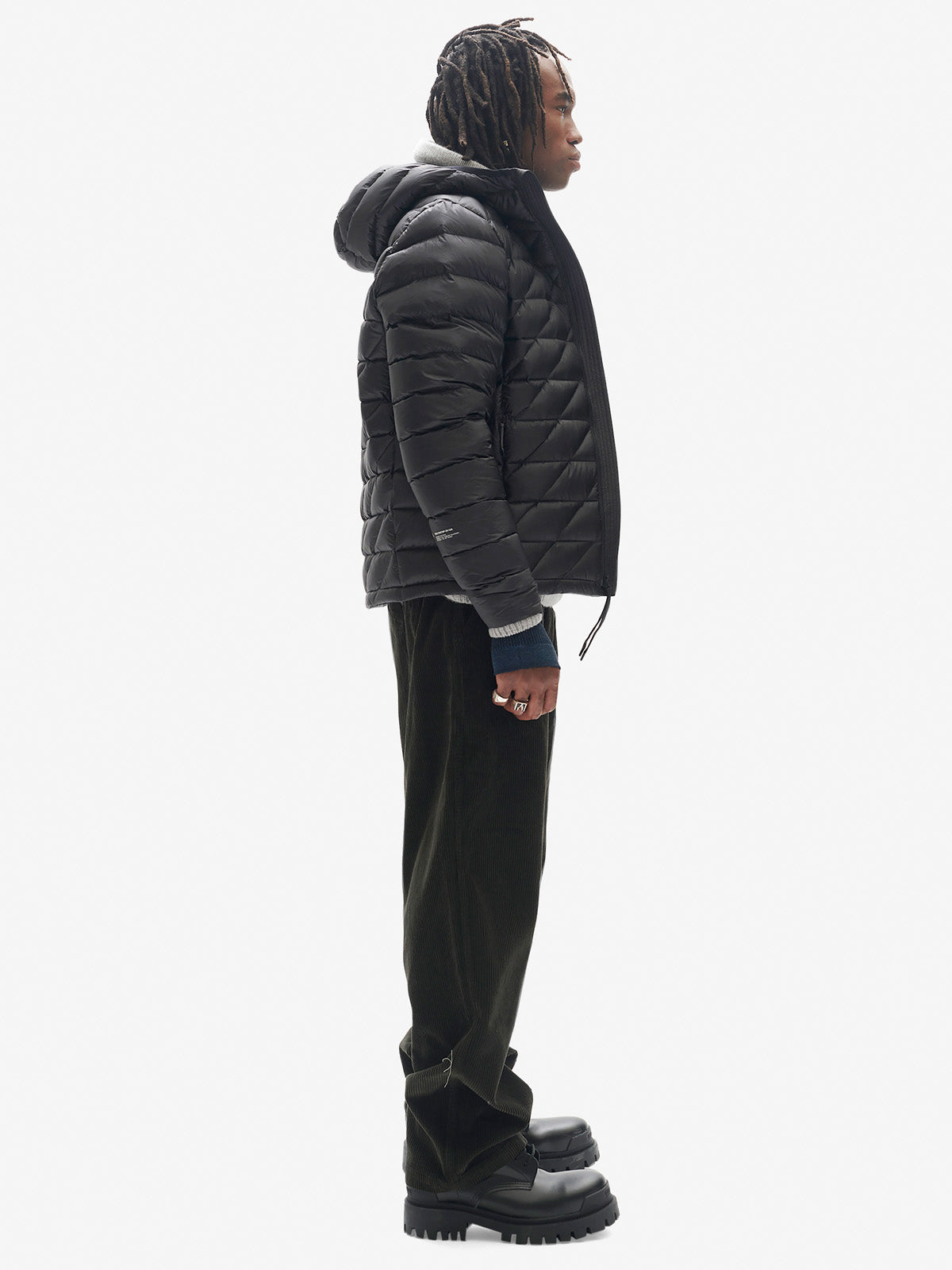 Holden Outerwear Packable Down Jacket - Black — detail close-up
