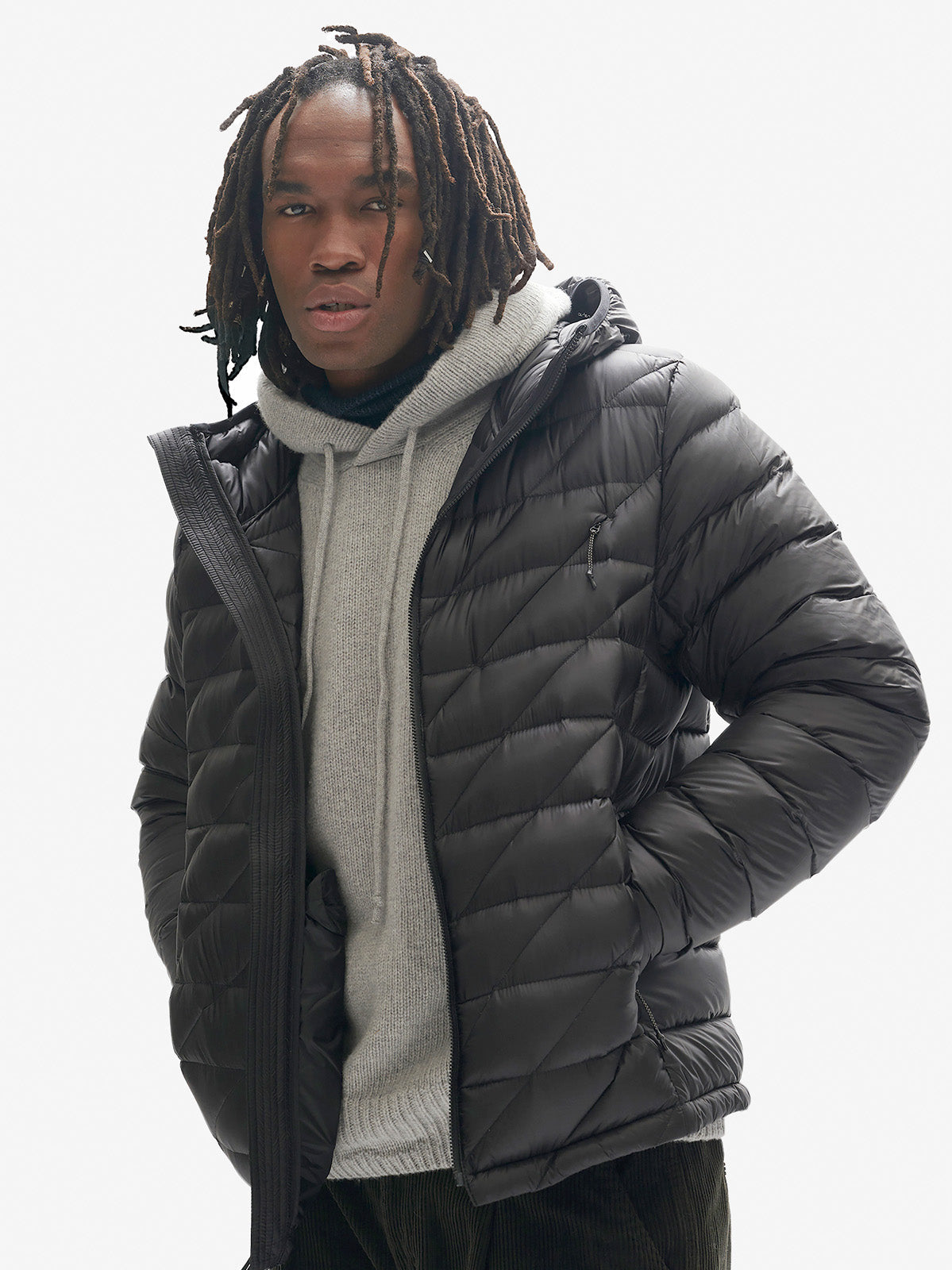Holden Outerwear Packable Down Jacket - Black — lifestyle context