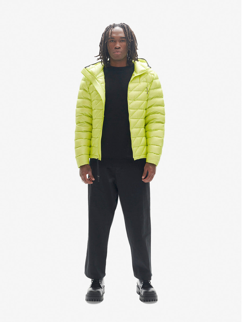 Holden Outerwear Packable Down Jacket - Mineral Yellow — main product shot