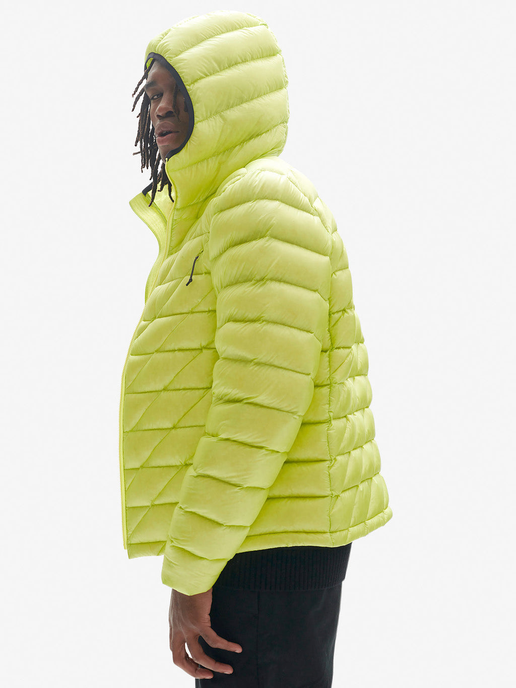 Holden Outerwear Packable Down Jacket - Mineral Yellow — lifestyle context