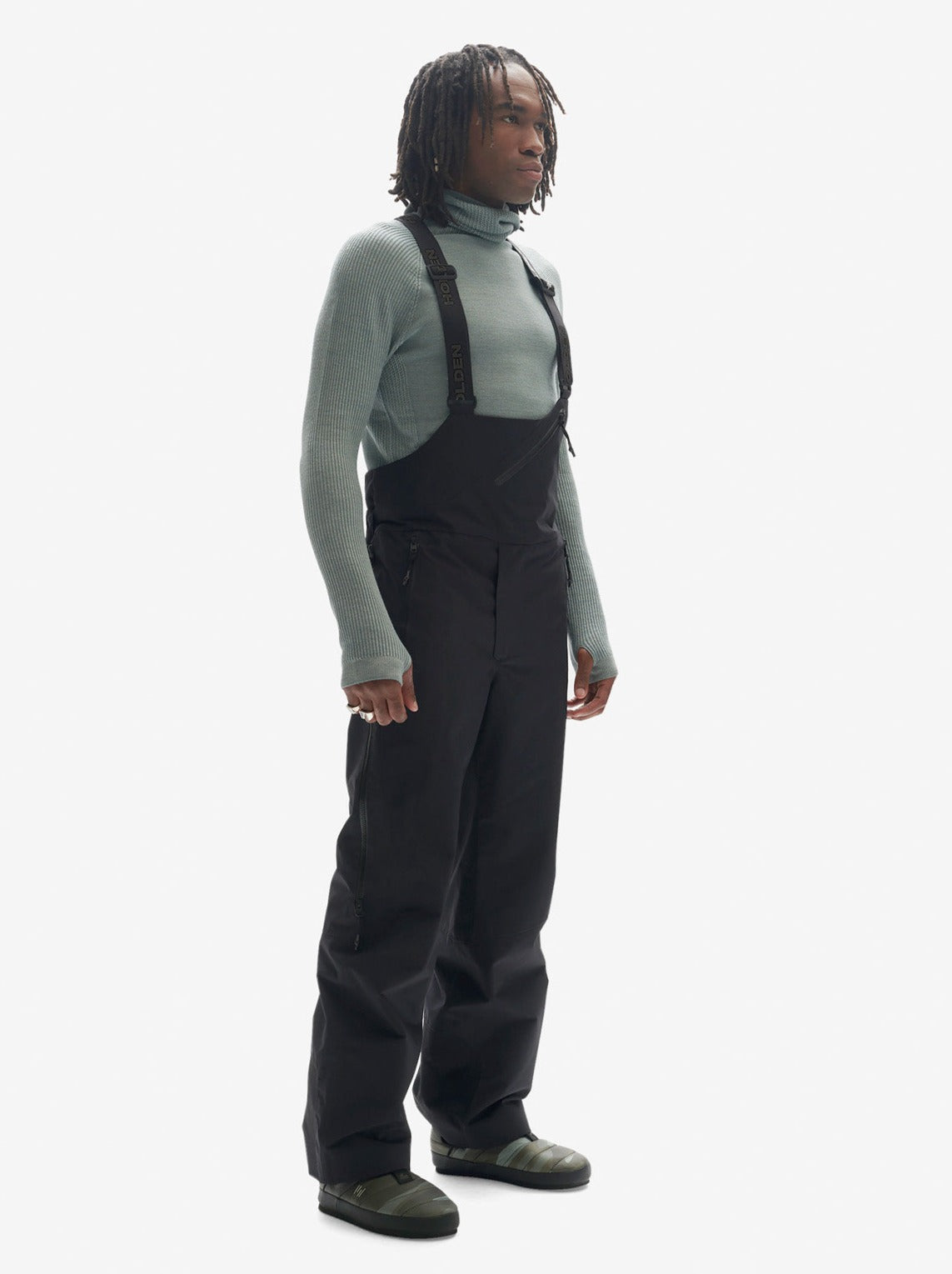 Holden Outerwear 2 Layers Powder Bib - Black — side view