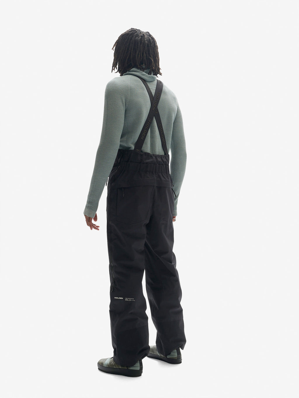 Holden Outerwear 2 Layers Powder Bib - Black — detail close-up