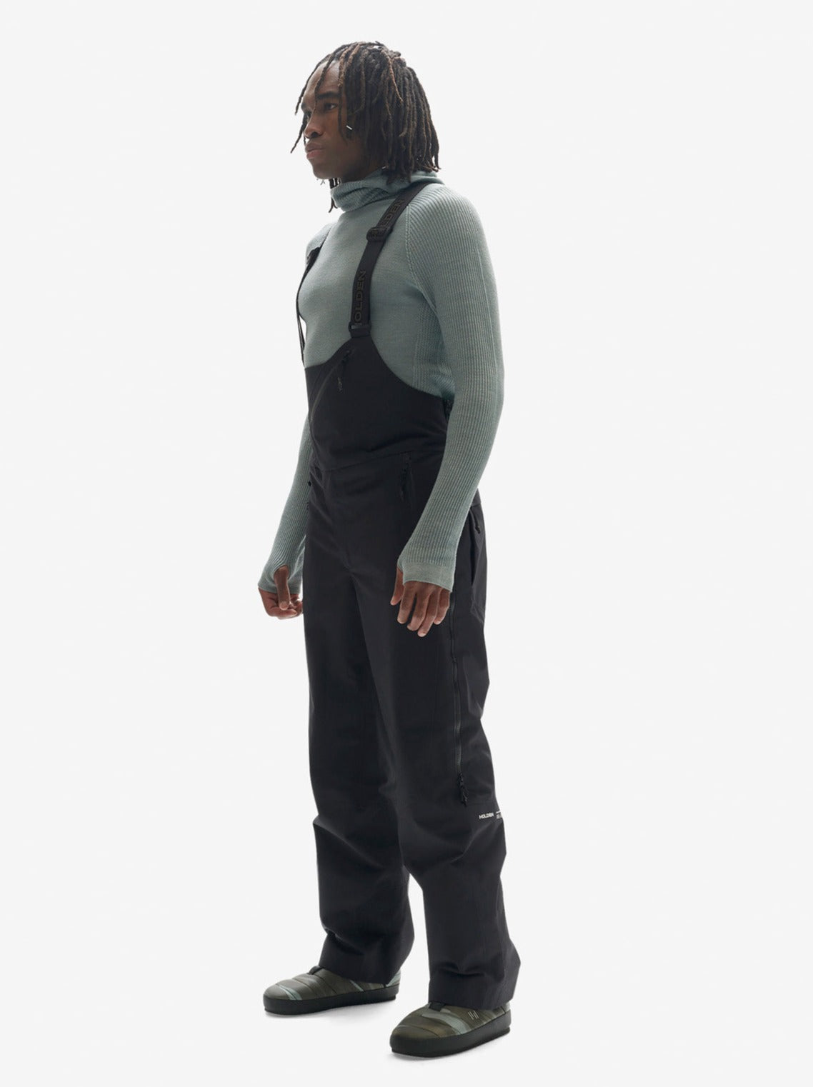 Holden Outerwear 2 Layers Powder Bib - Black — lifestyle context