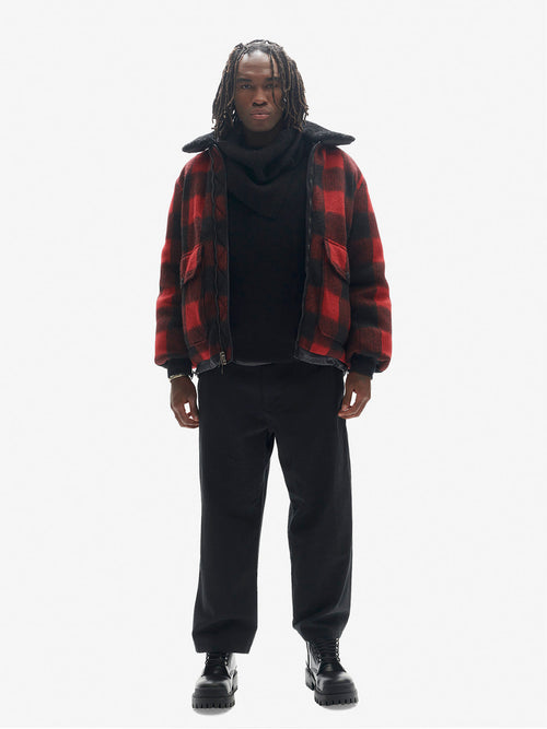 Holden Outerwear Down Field Jacket - Red/Black Plaid — main product shot