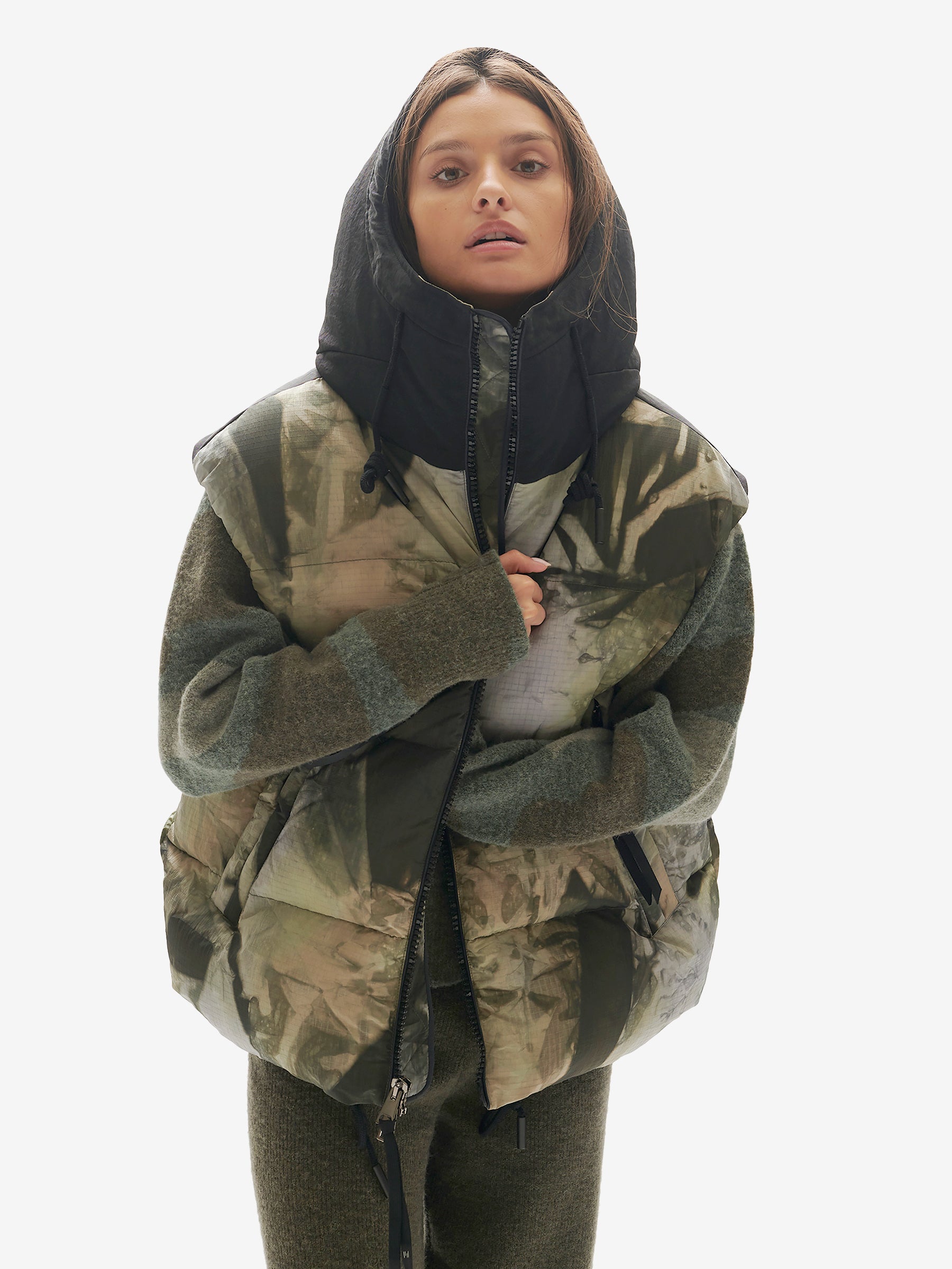 Holden Outerwear Hooded Down Vest - Rekall Tie — outerwear jackets category context