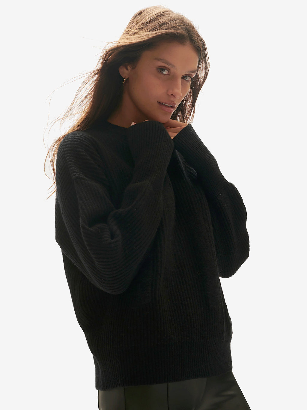 Holden Outerwear Wool Icon Sweater - Black — lifestyle context