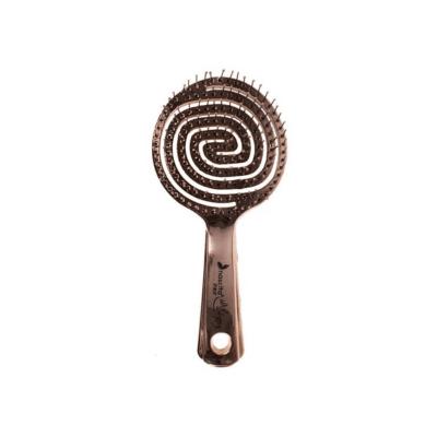 Nascita 3D Flexi Kontrol Hair Brush - Chrome Finish Detangling Brush for Curly Hair