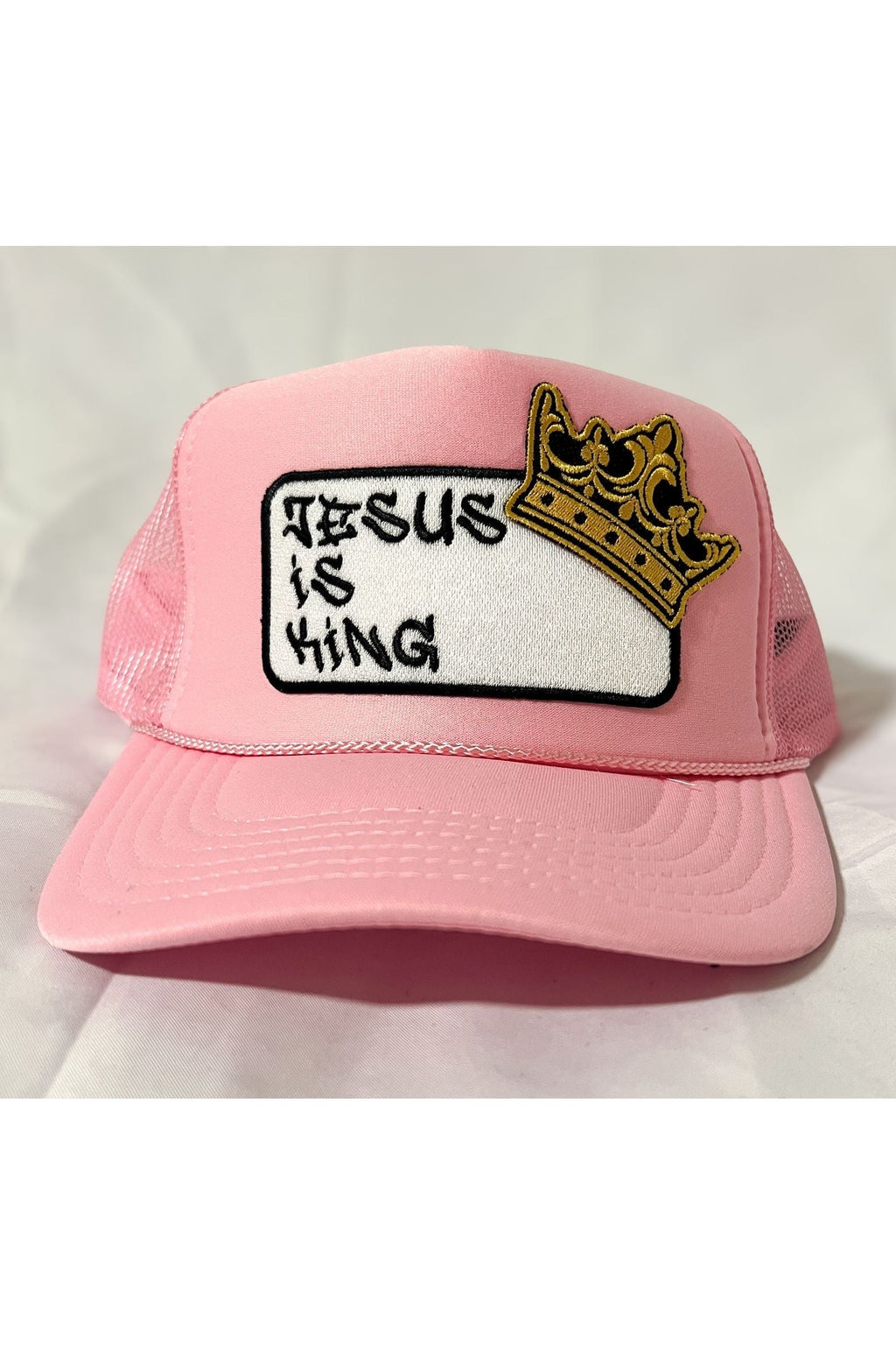 Pretty Little Patriot Pretty Little Patriot Jesus is King patch trucker hat -clearance — product category context